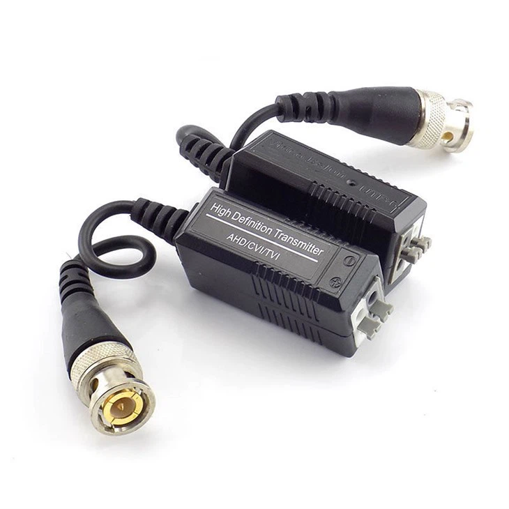 CCTV koob yees duab Passive Video Balun BNC Connector Cable